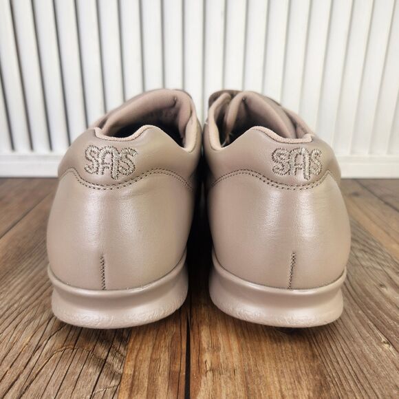 SAS Me Too Womens Sz 10 M Mocha Tan Leather Dual Strap Comfort Walking Shoes - Picture 4 of 9